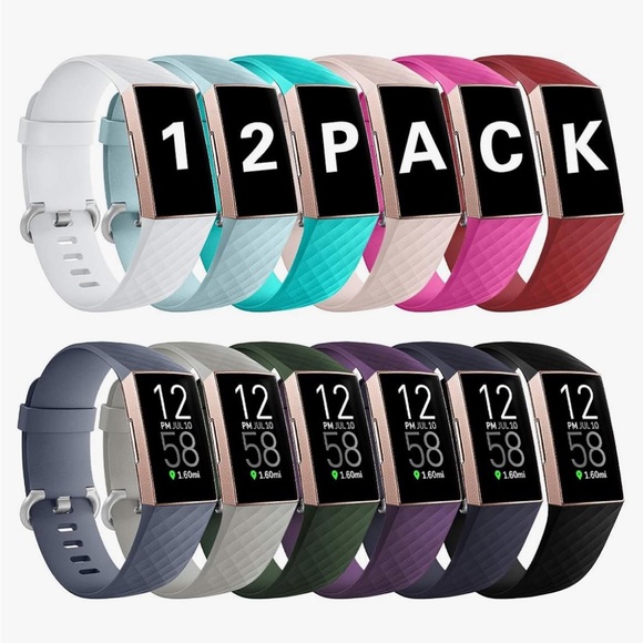 12 pack of Fitbit charge 3 water resistant wristbands - Picture 1 of 6